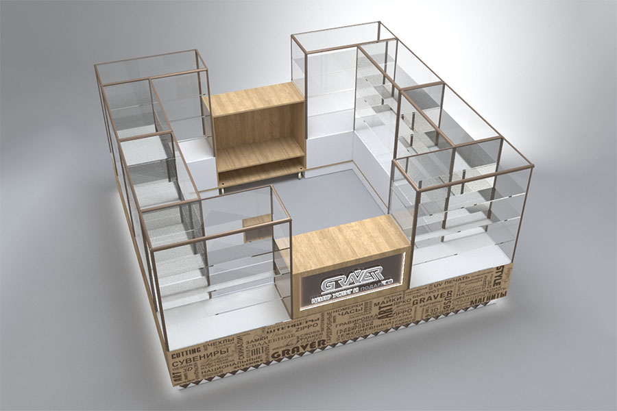 Островки продажи подарков и сувениров